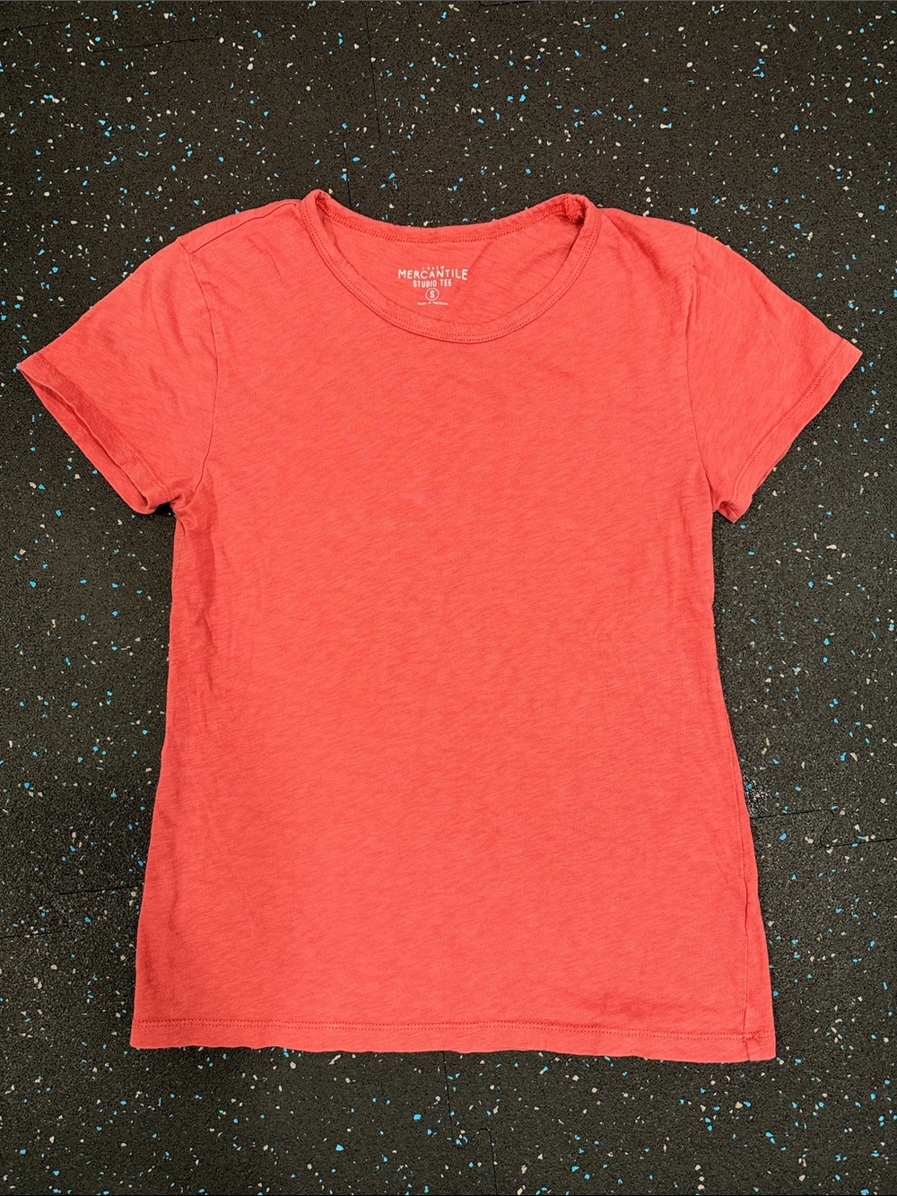 women’s heathered red J. Crew Mercantile Studio Tee crewneck shirt t-shirt